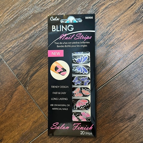 Cala Bling Various Color Butterfly In Each Pack Nail Strips - Picture 2 of 4
